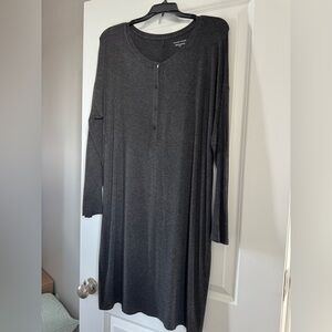 Eileen Fisher Charcoal Long Sleeve Top
